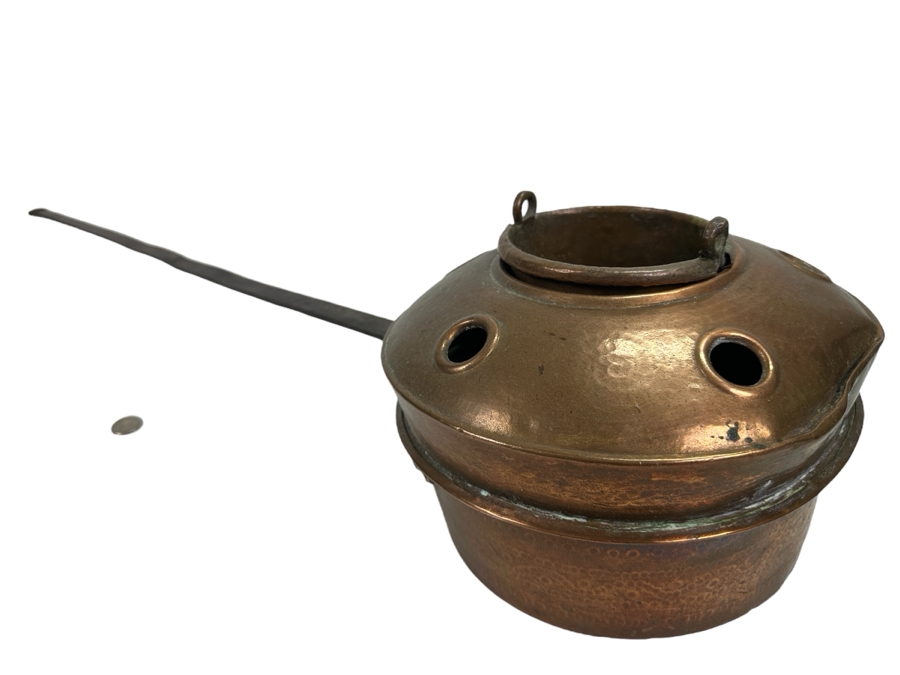 Antique Copper Bed Warmer 38L [Photo 1]