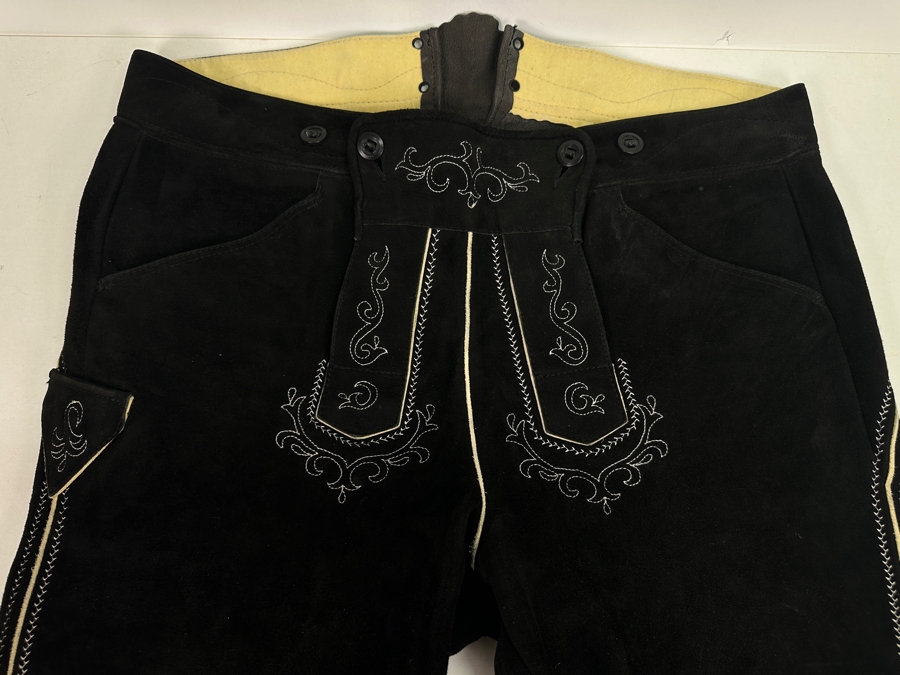 Authentic Leather Karl Kluber German Lederhosen 40' Waist [Photo 2]