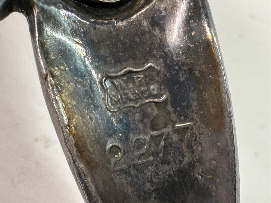 Pair Of Art Deco Silverplate Weidlich Bros Ibis Peacock Bird Figurines 2277 12'L X 6.5'H [Photo 9]