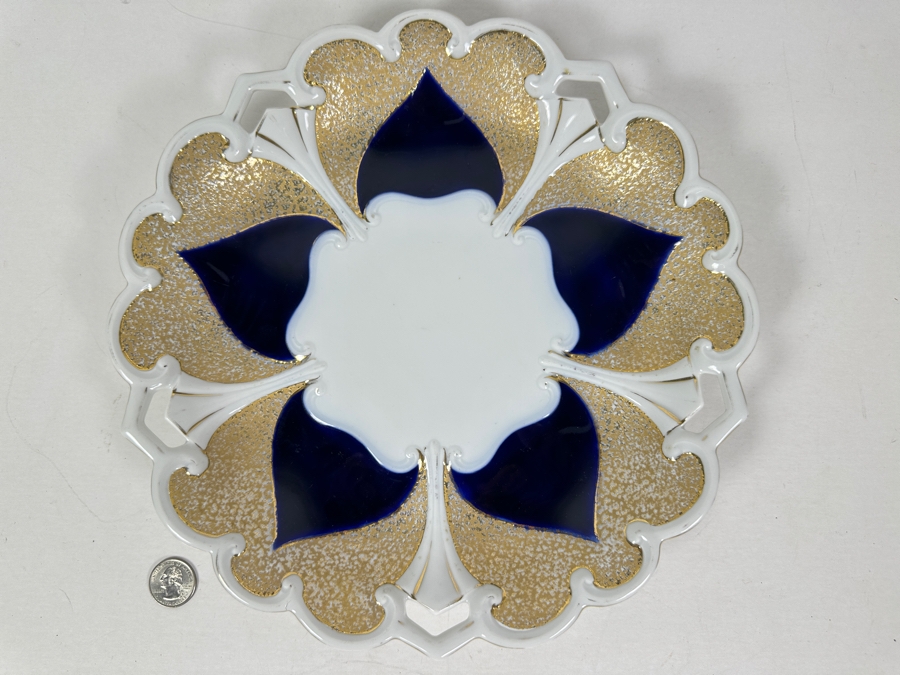 Hand Painted Jlmenau Porcelain Plate 12W [Photo 2]