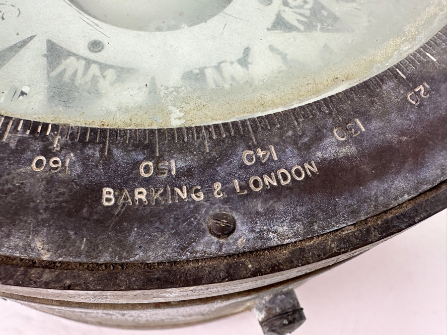 Vintage Nautical Ship's Sestrel Co Henry Browne & So Ltd Dead-Beat No. 1491N Maritime Compass Barking & London Working 10'W X 5.5'H [Photo 10]