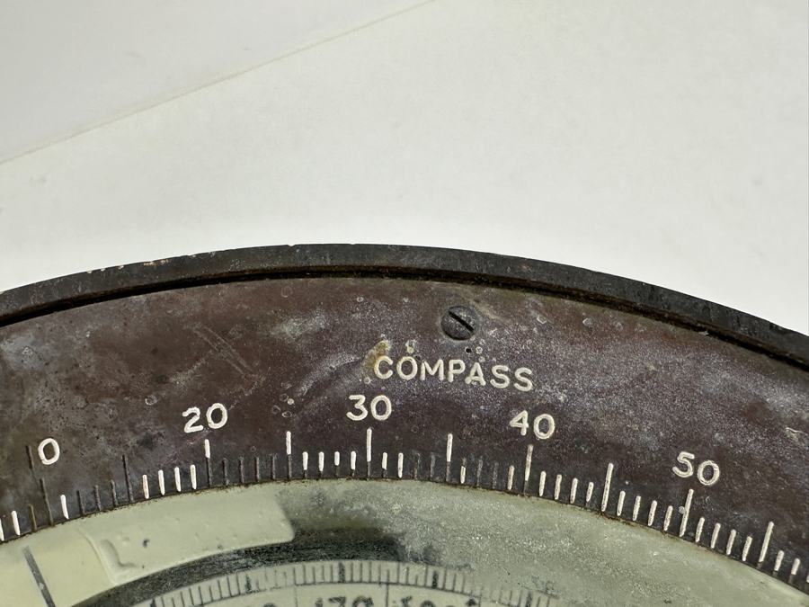Vintage Nautical Ship's Sestrel Co Henry Browne & So Ltd Dead-Beat No. 1491N Maritime Compass Barking & London Working 10'W X 5.5'H [Photo 11]