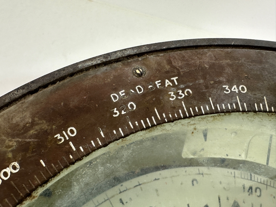 Vintage Nautical Ship's Sestrel Co Henry Browne & So Ltd Dead-Beat No. 1491N Maritime Compass Barking & London Working 10'W X 5.5'H [Photo 12]