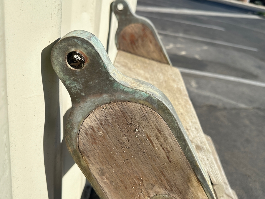 Vintage Heavy Duty Wooden / Metal Ship's 3-Step Ladder [Photo 6]