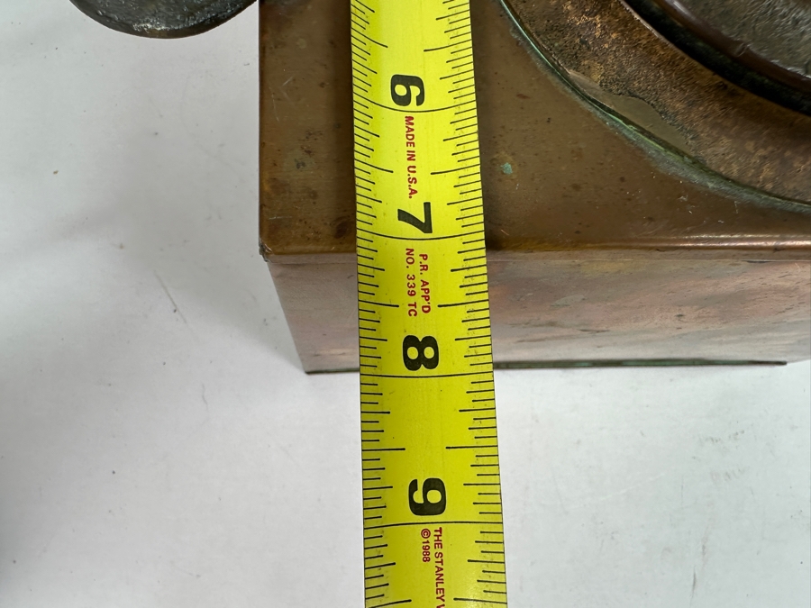 Vintage Heavy Copper Fresh Water Tank From A Vintage Life Boat 9.5W X 7D X 8.5H [Photo 14]