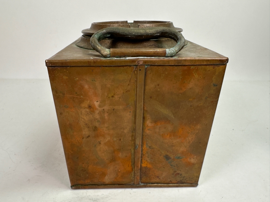 Vintage Heavy Copper Fresh Water Tank From A Vintage Life Boat 9.5W X 7D X 8.5H [Photo 6]
