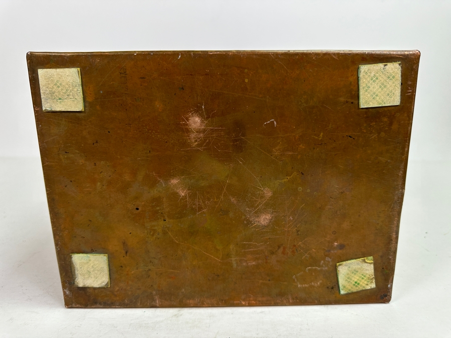 Vintage Heavy Copper Fresh Water Tank From A Vintage Life Boat 9.5W X 7D X 8.5H [Photo 8]