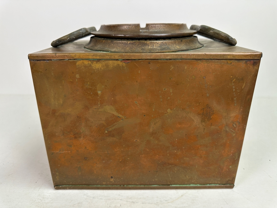 Vintage Heavy Copper Fresh Water Tank From A Vintage Life Boat 9.5W X 7D X 8.5H [Photo 7]