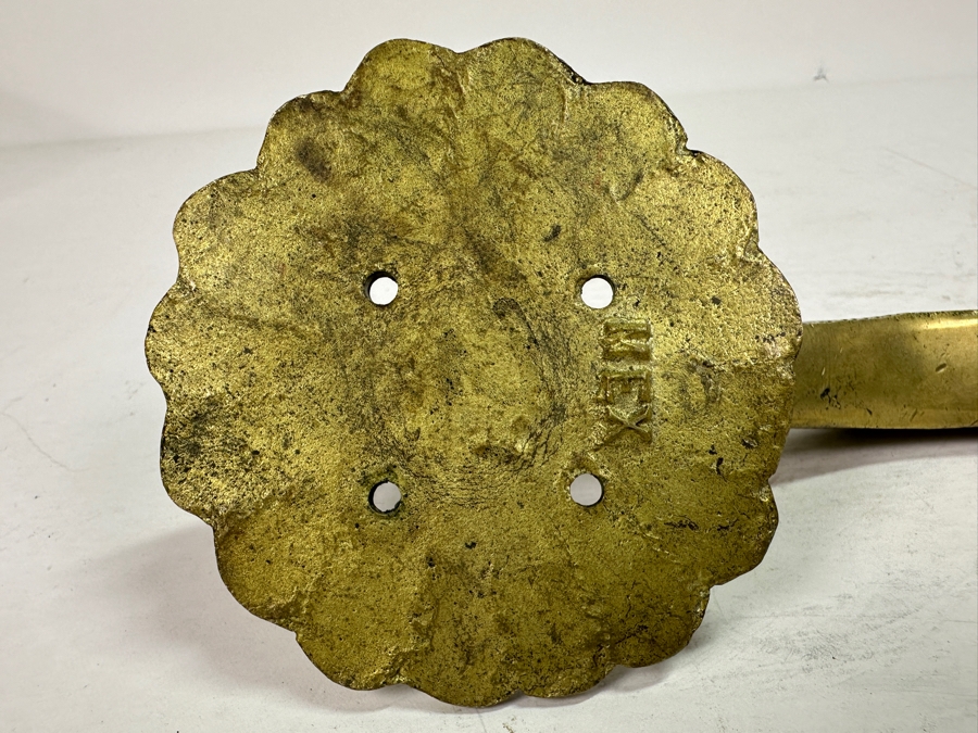 Vintage Solid Brass Fish Motif Door Knocker 9L [Photo 6]