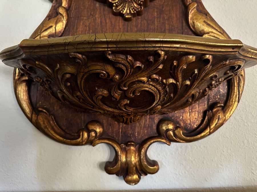 Large Vintage Hollywood Regency Plastic Decorative Wall Fountain Planter Lavabo Plaque 24'W X 45'H [Photo 2]