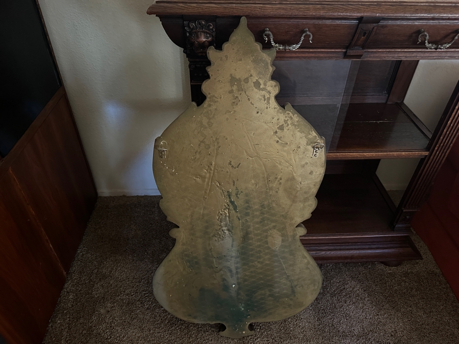 Large Vintage Hollywood Regency Plastic Decorative Wall Fountain Planter Lavabo Plaque 24'W X 45'H [Photo 4]