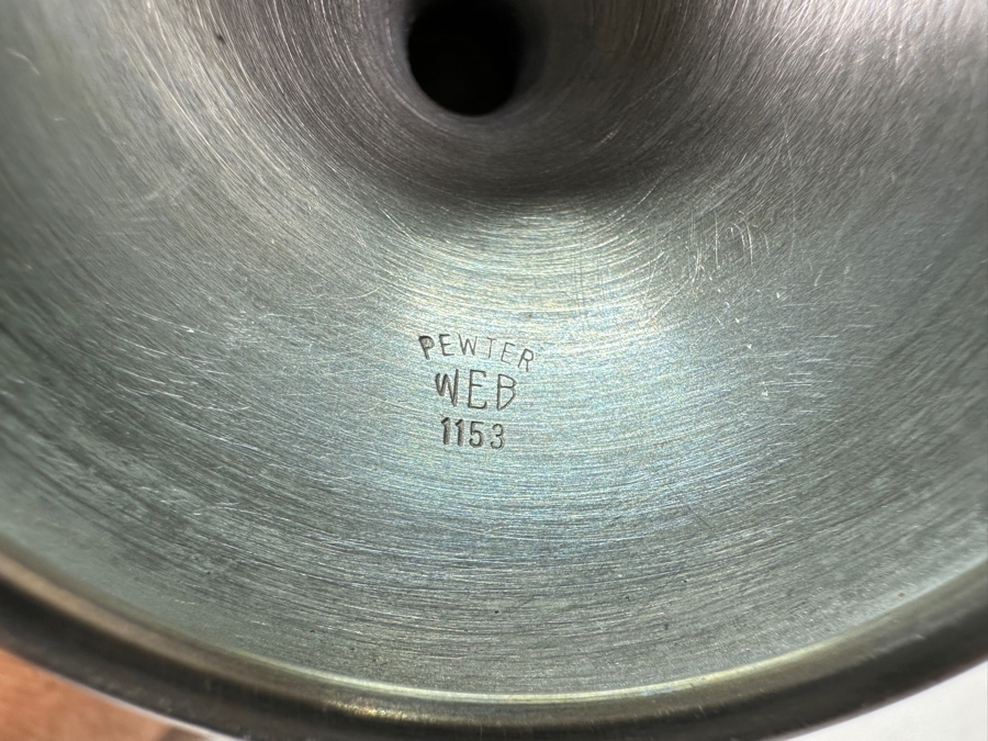 Seven Vintage Pewter Goblets Stemware Glasses - See Photos [Photo 8]