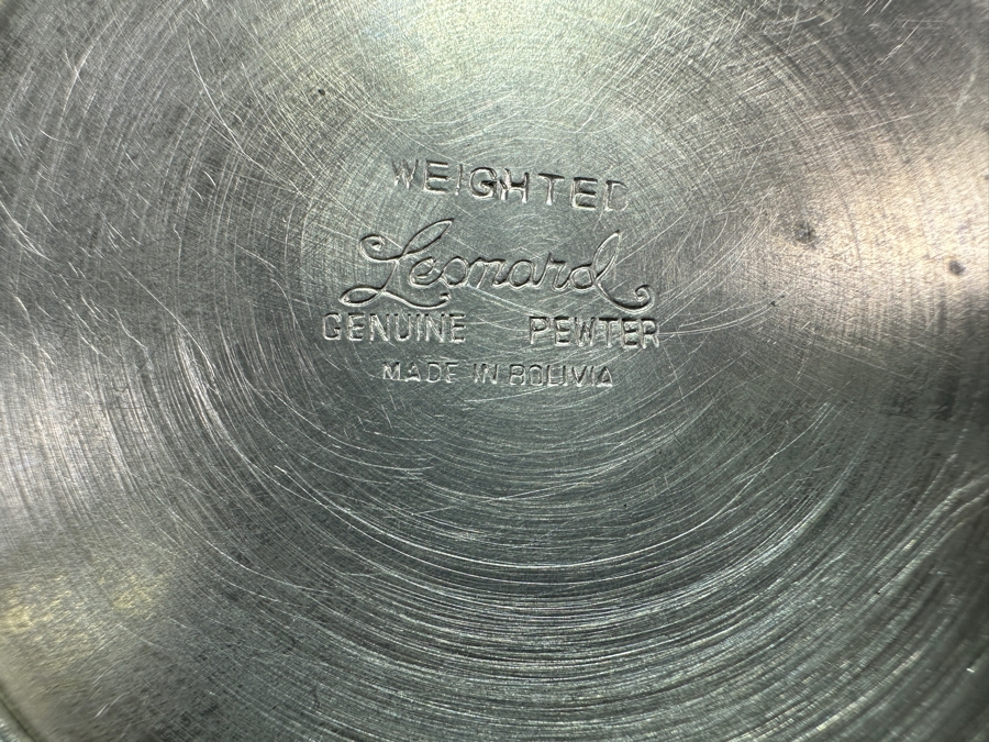 Seven Vintage Pewter Goblets Stemware Glasses - See Photos [Photo 9]