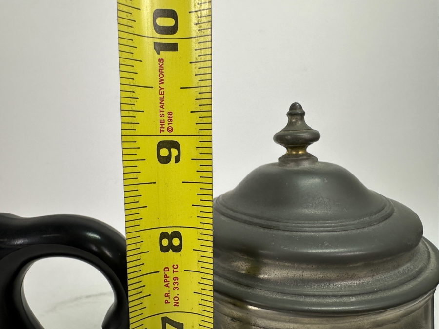 Pair Of Vintage International Pewter Teapots 11H & 9.5H [Photo 12]