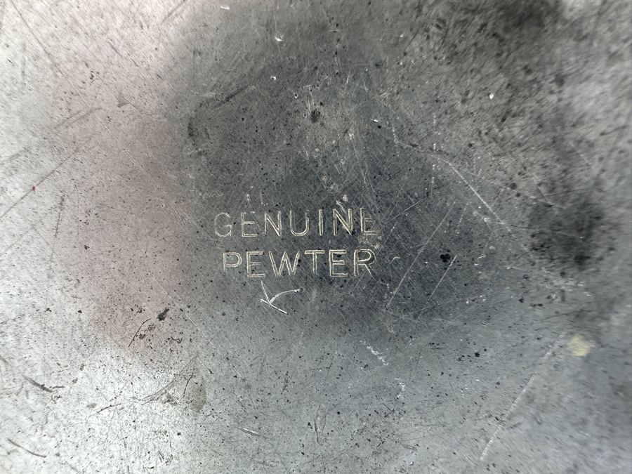 Vintage Pewter Lot: Four Vases & Two Pitchers [Photo 9]