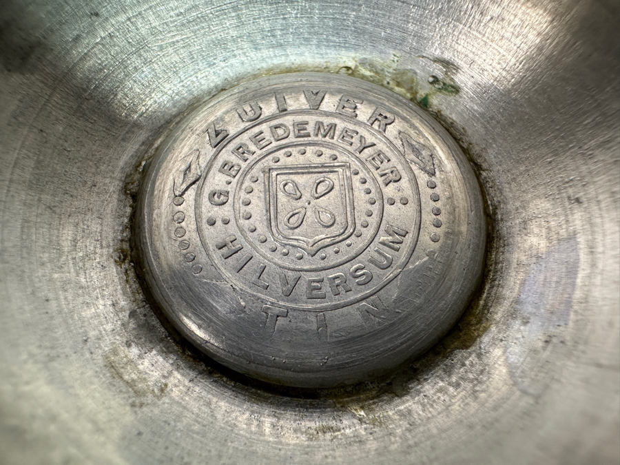 Vintage Pewter Lot: Four Vases & Two Pitchers [Photo 7]