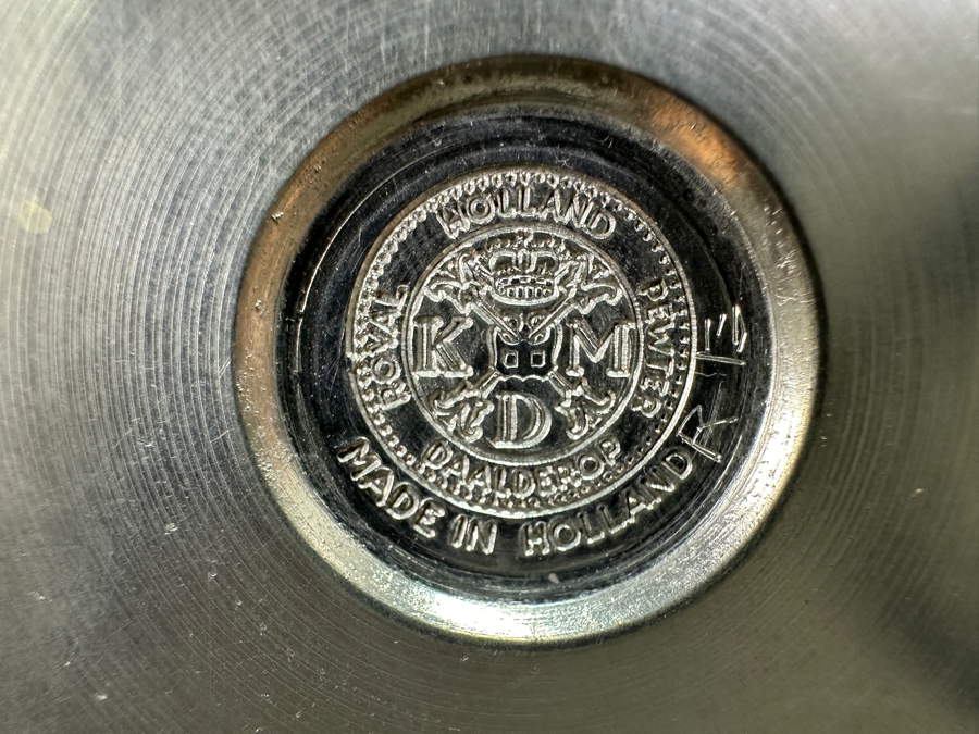 Vintage Pewter Lot: Four Vases & Two Pitchers [Photo 11]