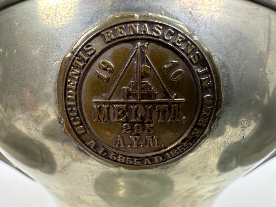 Vintage Pewter Tankard Lot With Antique 1910 Trophy [Photo 2]