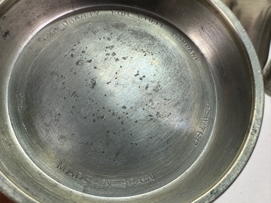 Vintage Pewter Tankard Lot With Antique 1910 Trophy [Photo 14]