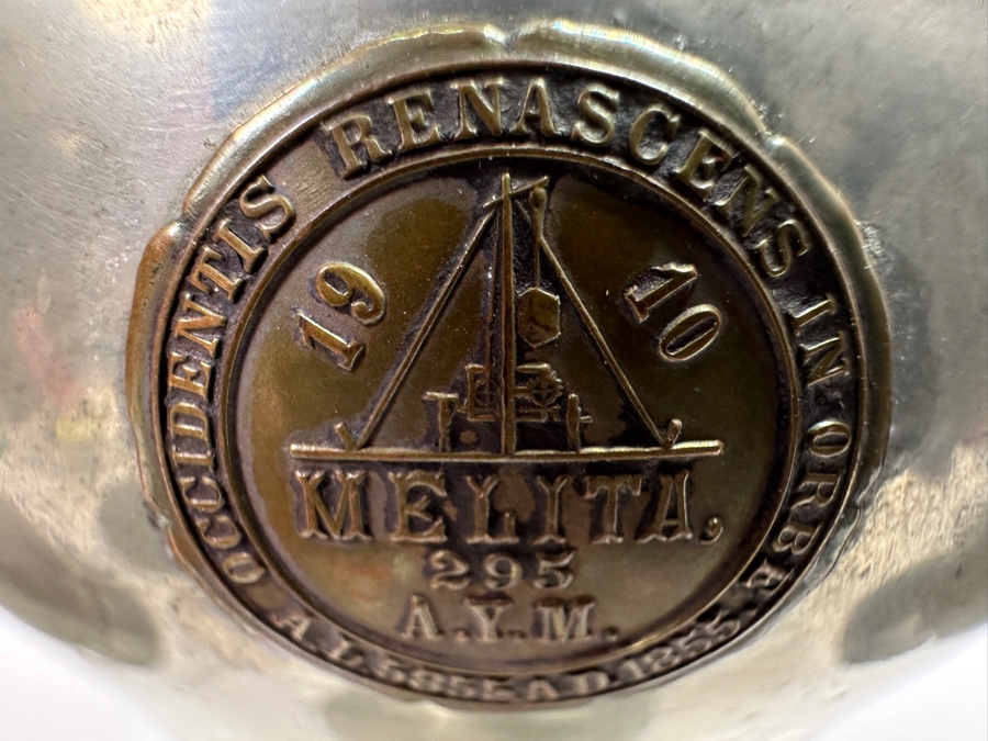 Vintage Pewter Tankard Lot With Antique 1910 Trophy [Photo 6]