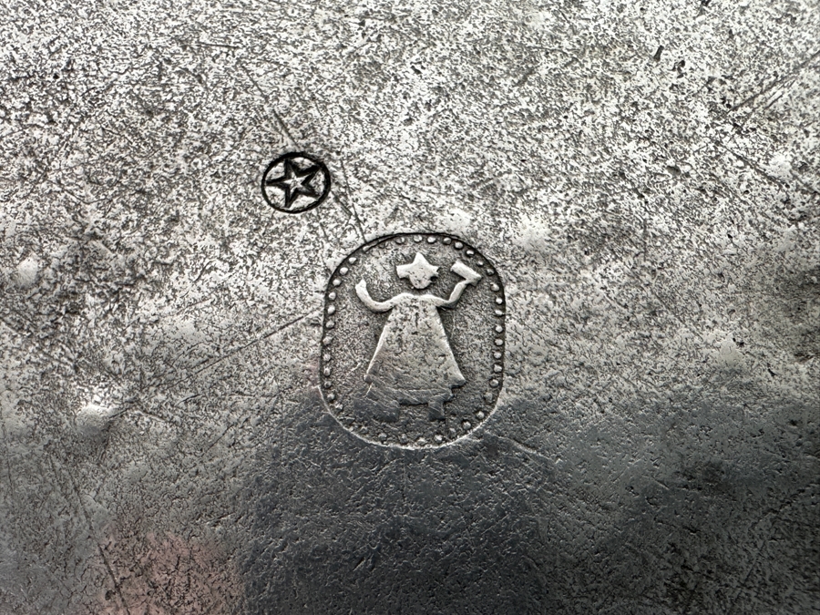 Antique Pewter Hallmarked Plate Dish 12.5W [Photo 7]