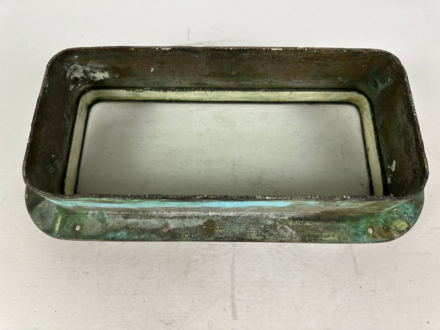 Vintage Nautical Copper Ship's Porthole Rectangular Window 14.5W X 7.5H X 4D [Photo 8]