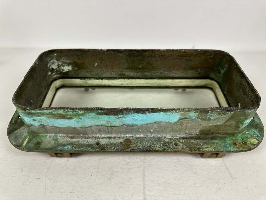 Vintage Nautical Copper Ship's Porthole Rectangular Window 14.5W X 7.5H X 4D [Photo 7]