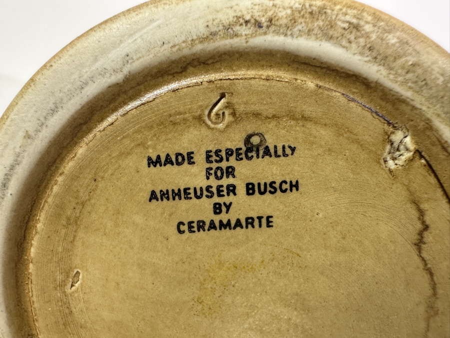 Vintage United States Of America Bicentennial 200 Years Anheuser Busch Ceramic Beer Mug By Ceramarte 10H [Photo 10]