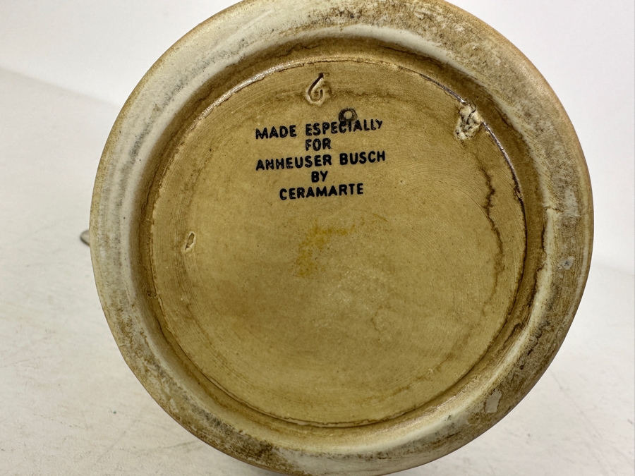 Vintage United States Of America Bicentennial 200 Years Anheuser Busch Ceramic Beer Mug By Ceramarte 10H [Photo 9]