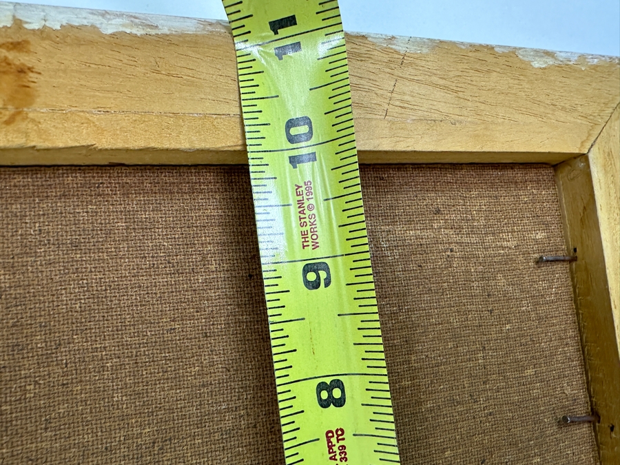 Original Nautical Marina Painting On Board Artist Signed 17.5 X 10 Framed [Photo 16]