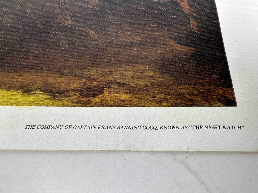 Rembrandt Canvas Print Titled 'The Night Watch' From The Reproduction Dept Of The Rijksmuseum In Amsterdam Print In Italy By Scala, Florence 28 X 23 [Photo 12]