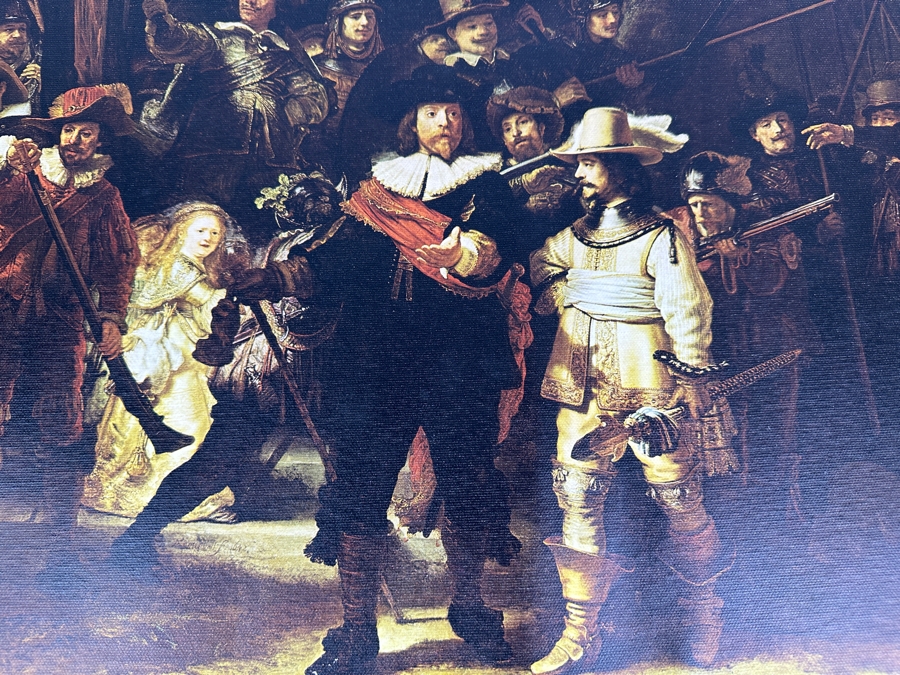Rembrandt Canvas Print Titled 'The Night Watch' From The Reproduction Dept Of The Rijksmuseum In Amsterdam Print In Italy By Scala, Florence 28 X 23 [Photo 5]