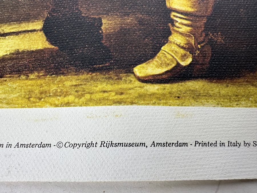 Rembrandt Canvas Print Titled 'The Night Watch' From The Reproduction Dept Of The Rijksmuseum In Amsterdam Print In Italy By Scala, Florence 28 X 23 [Photo 14]