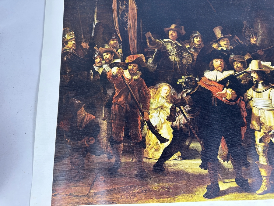 Rembrandt Canvas Print Titled 'The Night Watch' From The Reproduction Dept Of The Rijksmuseum In Amsterdam Print In Italy By Scala, Florence 28 X 23 [Photo 8]
