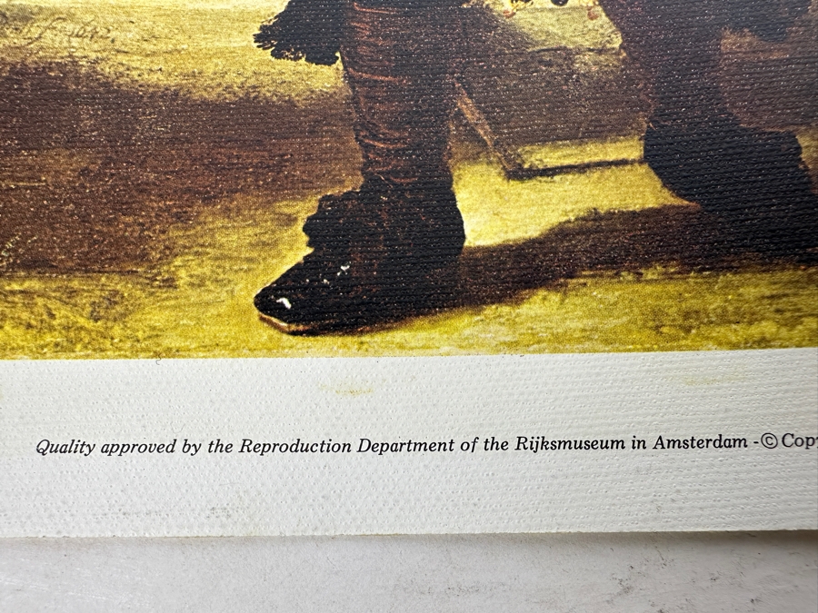 Rembrandt Canvas Print Titled 'The Night Watch' From The Reproduction Dept Of The Rijksmuseum In Amsterdam Print In Italy By Scala, Florence 28 X 23 [Photo 15]