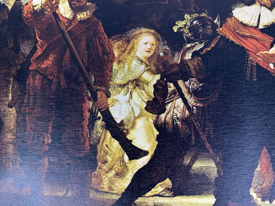 Rembrandt Canvas Print Titled 'The Night Watch' From The Reproduction Dept Of The Rijksmuseum In Amsterdam Print In Italy By Scala, Florence 28 X 23 [Photo 7]