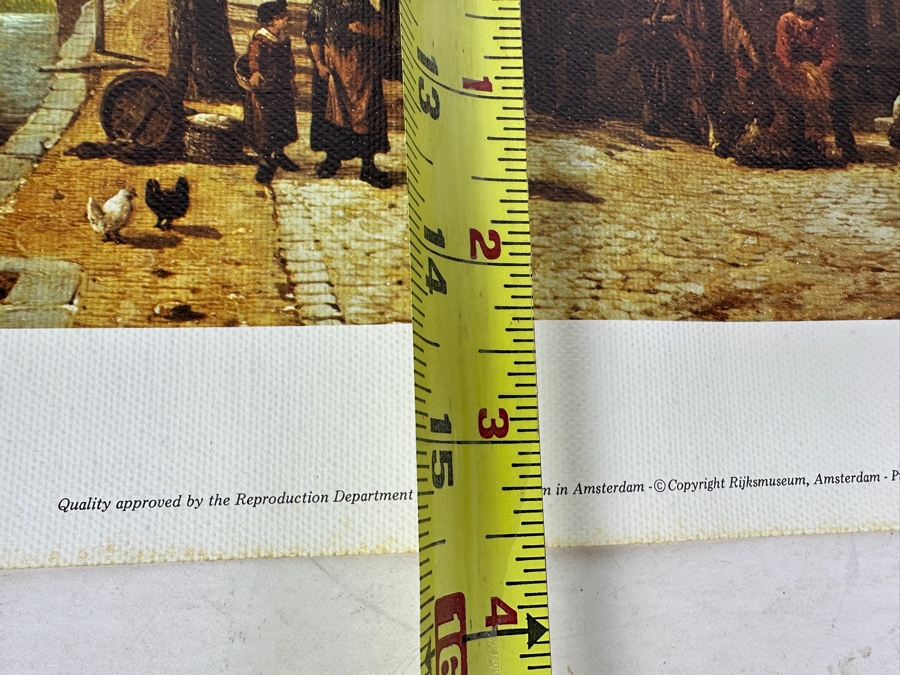 Cornelis Springer Canvas Print Titled 'The Havendijk Quay In Enkhuizen' From The Reproduction Dept Of The Rijksmuseum In Amsterdam Print In Italy By Scala, Florence 21 X 15 [Photo 12]