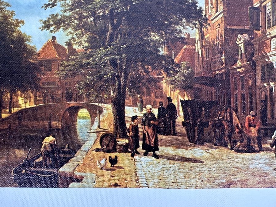 Cornelis Springer Canvas Print Titled 'The Havendijk Quay In Enkhuizen' From The Reproduction Dept Of The Rijksmuseum In Amsterdam Print In Italy By Scala, Florence 21 X 15 [Photo 5]