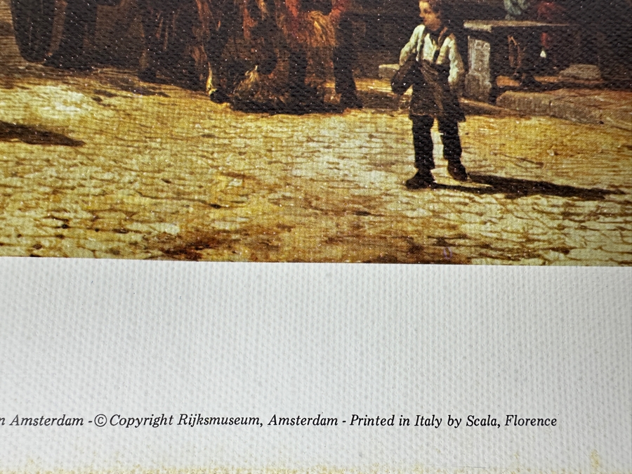 Cornelis Springer Canvas Print Titled 'The Havendijk Quay In Enkhuizen' From The Reproduction Dept Of The Rijksmuseum In Amsterdam Print In Italy By Scala, Florence 21 X 15 [Photo 9]