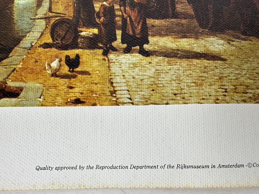 Cornelis Springer Canvas Print Titled 'The Havendijk Quay In Enkhuizen' From The Reproduction Dept Of The Rijksmuseum In Amsterdam Print In Italy By Scala, Florence 21 X 15 [Photo 10]