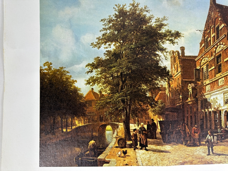 Cornelis Springer Canvas Print Titled 'The Havendijk Quay In Enkhuizen' From The Reproduction Dept Of The Rijksmuseum In Amsterdam Print In Italy By Scala, Florence 21 X 15 [Photo 3]