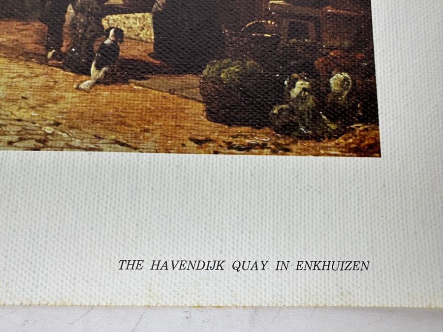 Cornelis Springer Canvas Print Titled 'The Havendijk Quay In Enkhuizen' From The Reproduction Dept Of The Rijksmuseum In Amsterdam Print In Italy By Scala, Florence 21 X 15 [Photo 7]