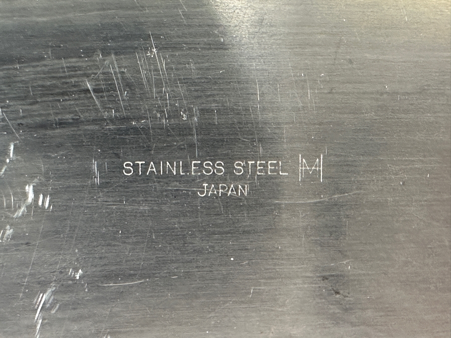 Set Of Six Japanese Stainless Dishes With Wooden Handles 6.75W And Solingen Teak Handle Knife Set With Wooden Holder [Photo 6]