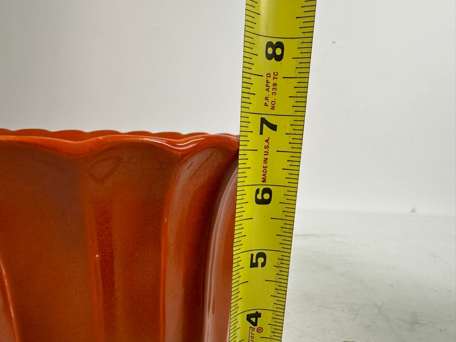 Mid-Century Pottery Lot: Maurice Ceramics Pot, Bud Vase & Glazed Pot With Attached Underplate 7'H [Photo 14]