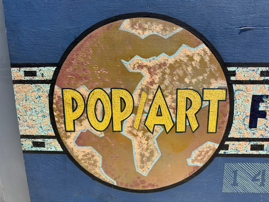 Original Hand Painted Popart Film Factory (Daniel Zirilli) 140 Entrada Dr Movie Studio Sign 60' X 32' [Photo 3]