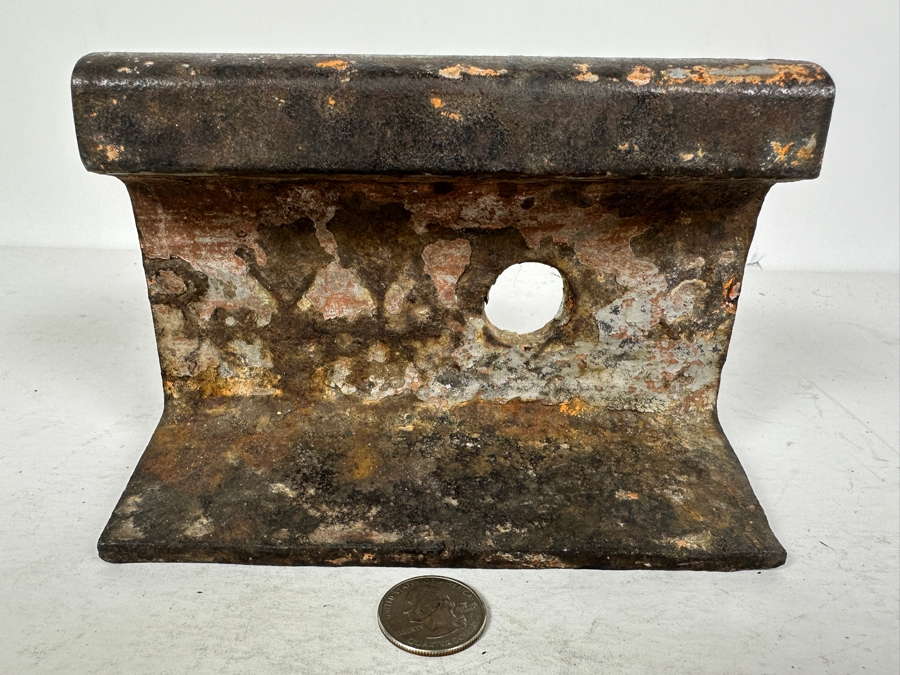 Railroad Train Track Section Repurposed Ship's Cleat 6.5W X 4.5H [Photo 2]