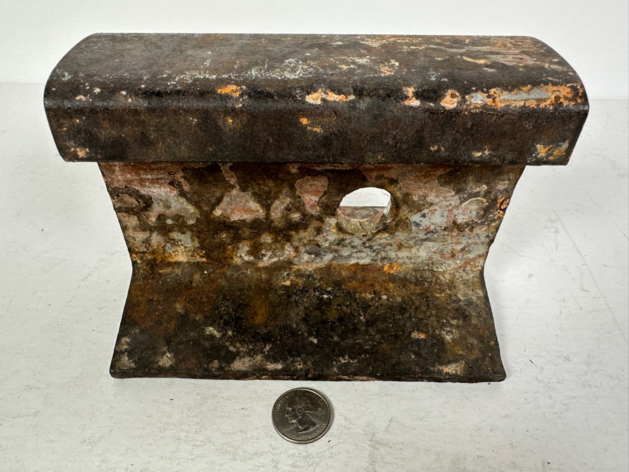 Railroad Train Track Section Repurposed Ship's Cleat 6.5W X 4.5H [Photo 3]