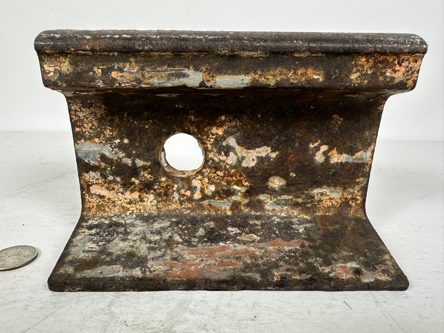 Railroad Train Track Section Repurposed Ship's Cleat 6.5W X 4.5H [Photo 5]