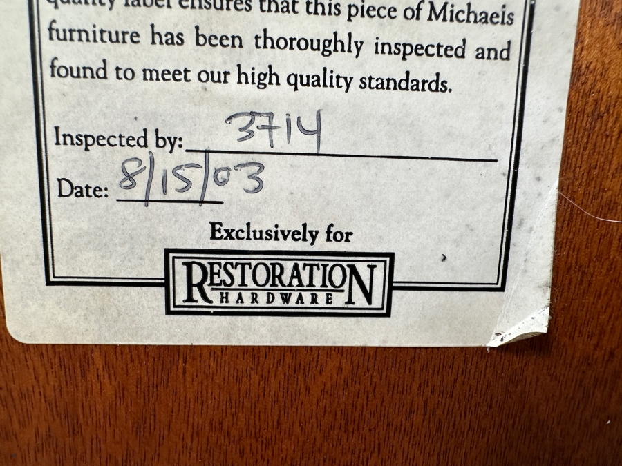 Restoration Hardware Locking Display Case Cabinet Bookcase 32.5W X 13D X 59.5H [Photo 13]