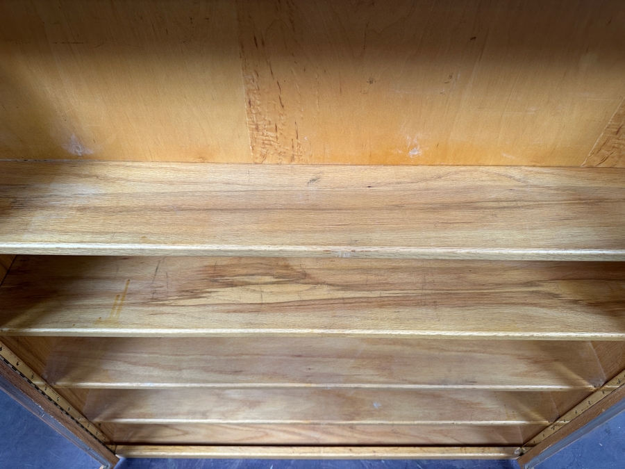 Solid Wood Lockable Narrow Display Cabinet Case 41.5W X 7D X 44.5H [Photo 10]